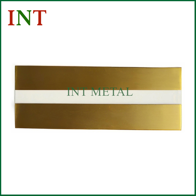 Silver Onlay Brass